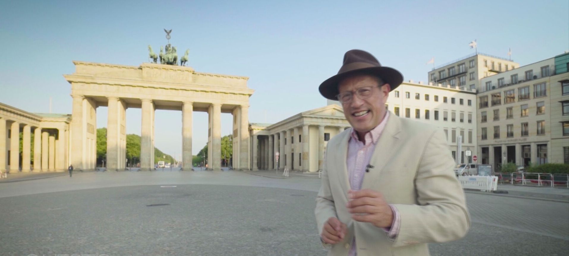 Richard Quest em Berlin, na Alemanha