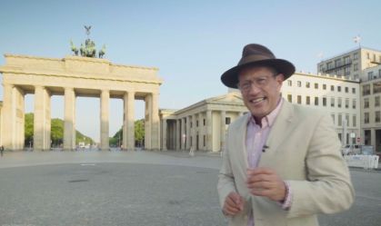 Richard Quest em Berlin, na Alemanha