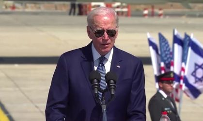 O presidente norte-americano, Joe Biden, chega a Israel para visita ao Oriente Médio