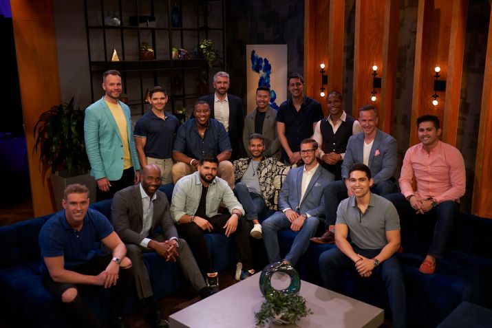 Os membros masculinos do elenco da segunda temporada de "Love Is Blind" / Netflix/Divulgação