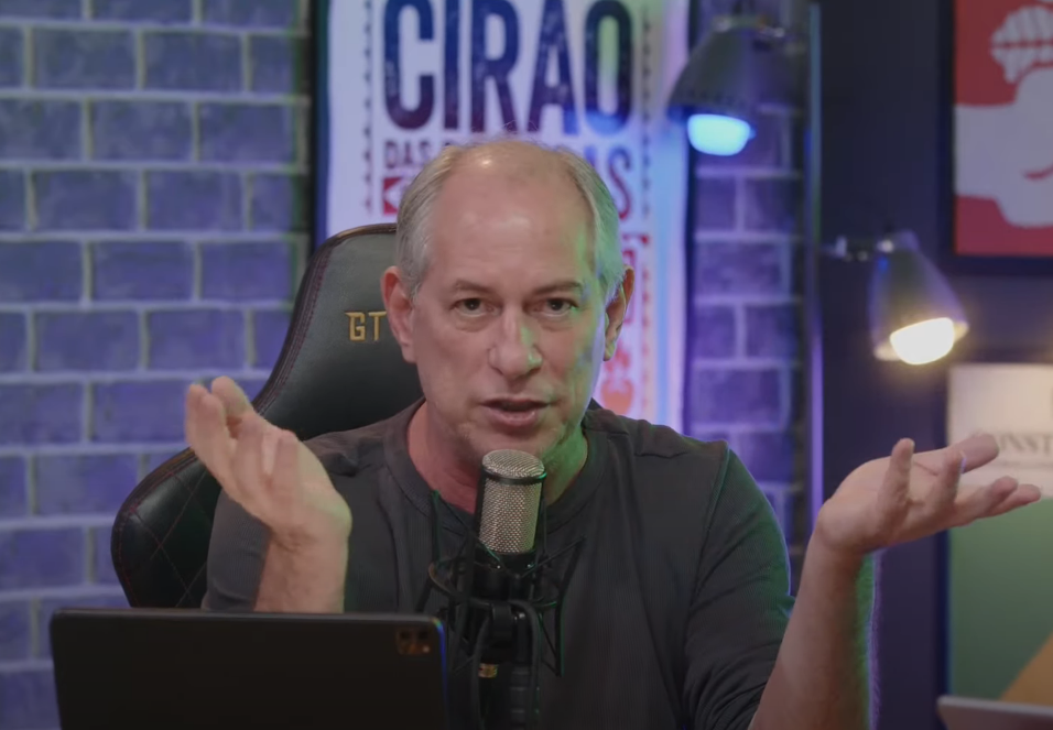 O pré-candidato do PDT à Presidência, Ciro Gomes, durante live em seu canal no YouTube
