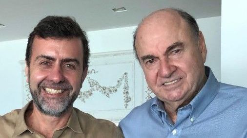 Marcelo Freixo e Cesar Maia