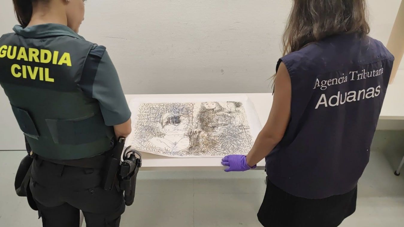 guarda espanhola esboço picasso