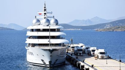 Superate russo "Amadea" em Bodrum, na Turquia