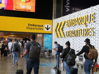 Embarque do Aeroporto de Guarulhos.