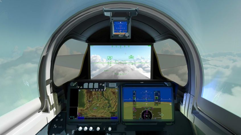 O X-59 é uma aeronave experimental operada pela Nasa, que pode voar a 1,4 vezes a velocidade do som, produzindo um estrondo sônico uma fração tão alto quanto o do Concorde / Joey Ponthieux / NASA