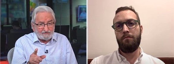 Ivan Valente (PSOL-SP) e Filipe Barros (PL-PR) em debate na CNN