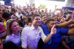 Rui Palmeira no lançamento de sua pré-candidatura ao governo de Alagoas