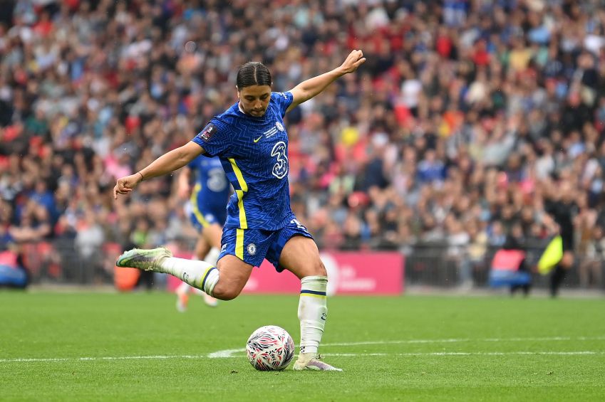 Sam Kerr joga pelo Chelsea, em maio de 2022 / Getty Images
