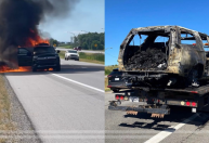 Carro da banda The Offspring pega fogo no Canadá; ninguém ficou ferido