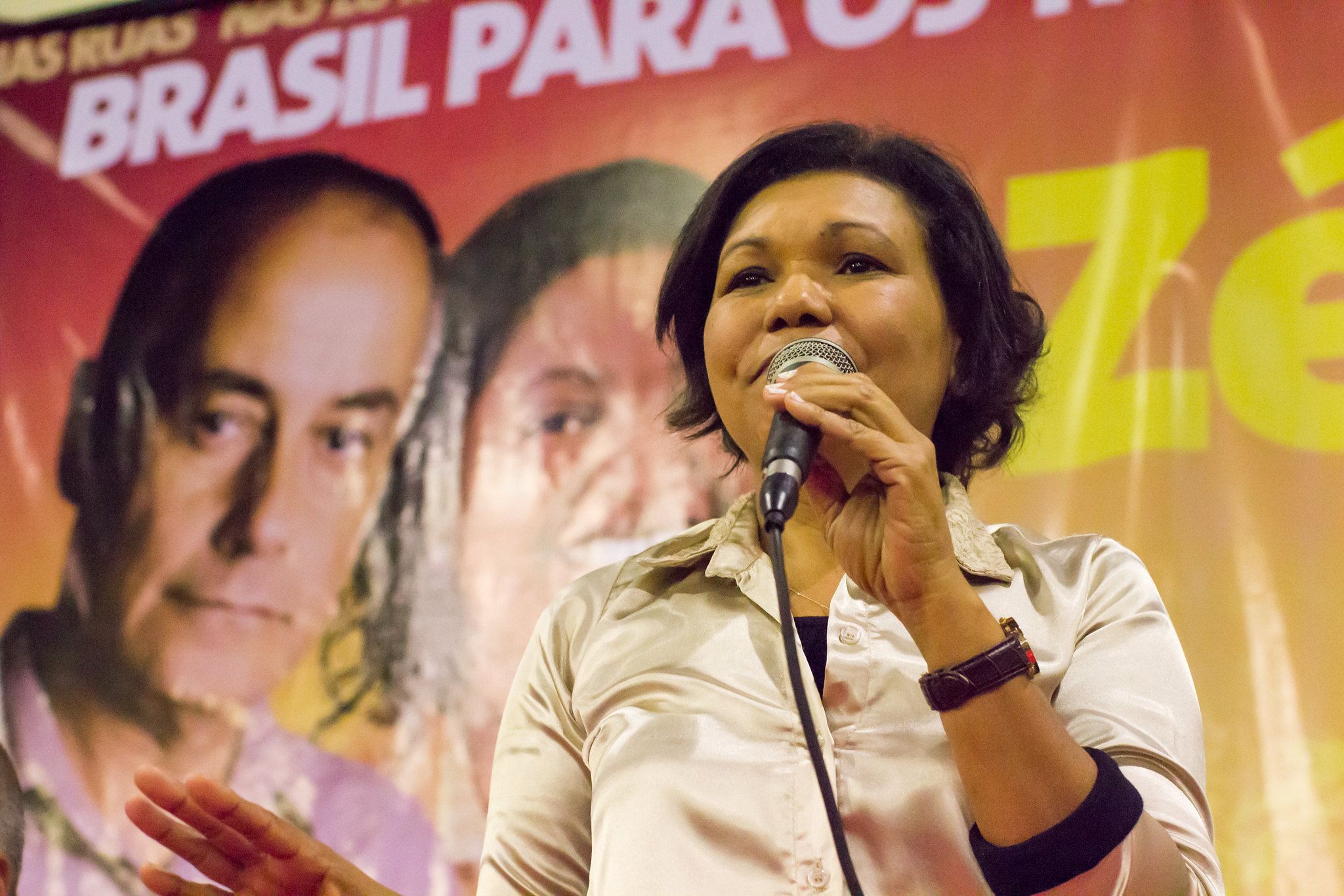 A candidata Vera Lucia/Foto:Romerito Pontes/Divulgação