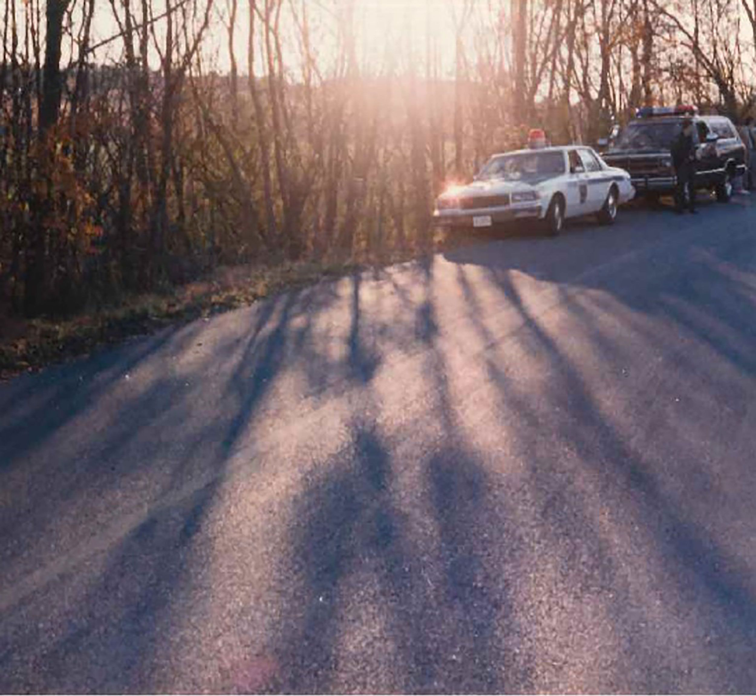 A Trilha Ontelaunee em Perry Township, onde o corpo de Kane foi encontrado, como visto em outubro de 1988. / Polícia da Pensilvânia