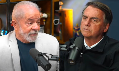 Lula-bolsonaro em podcasts