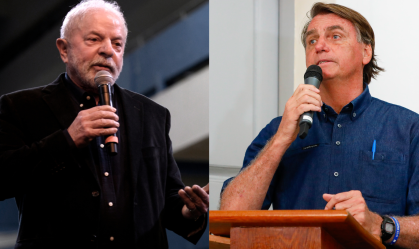 Lula-bolsonaro falam ao público