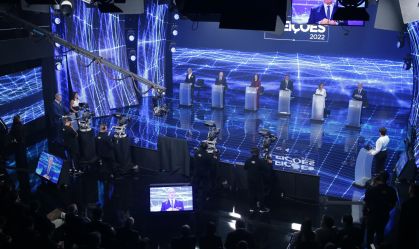 Debate entre os presidenciáveis nos estúdios da Band
