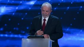 Luiz Inácio Lula da Silva (PT) no debate da Band
