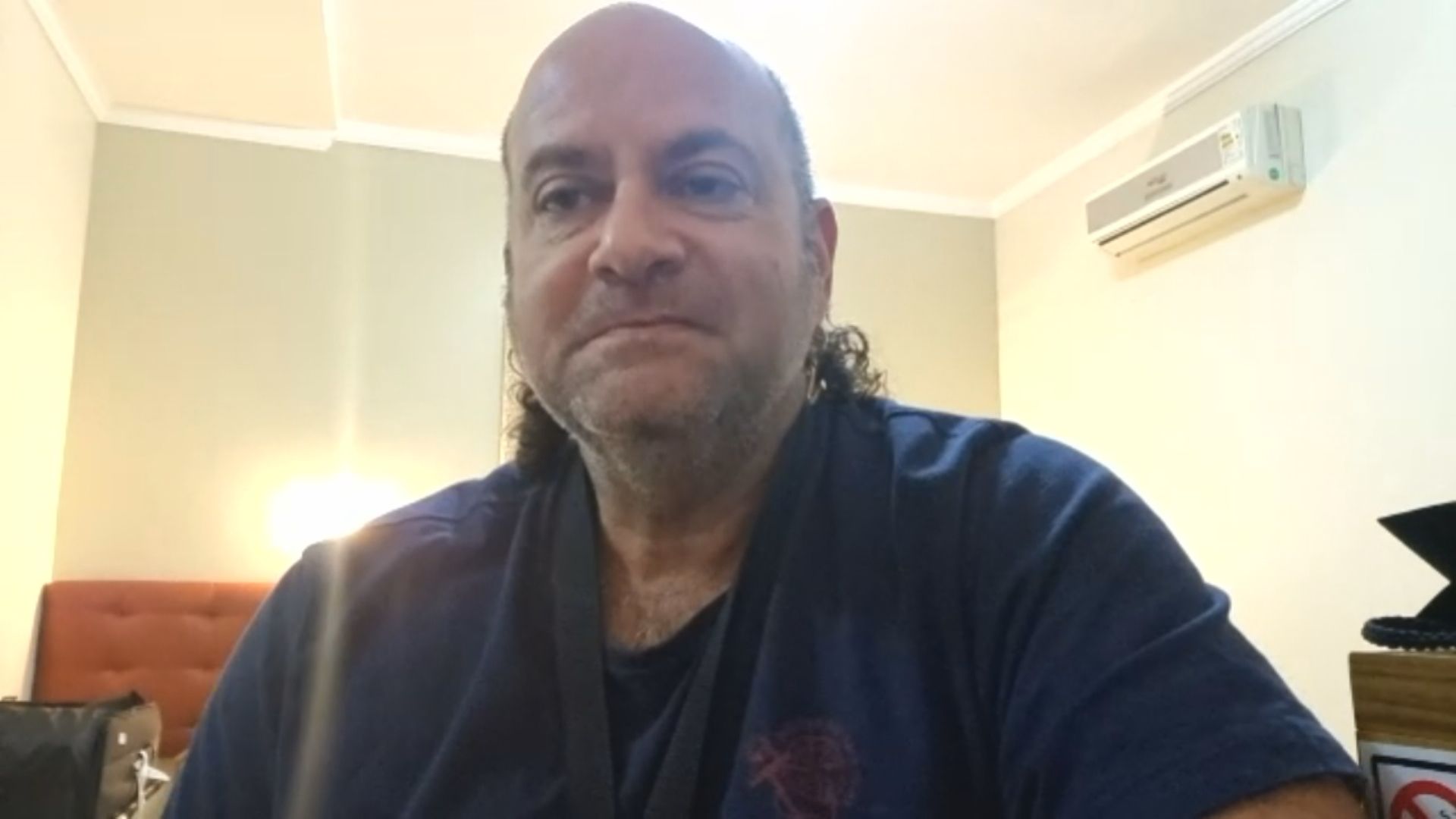 O músico Derico Sciotti em entrevista à CNN