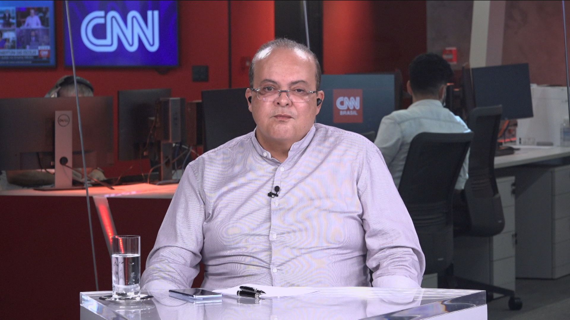 Ibaneis Rocha, candidato ao governo do Distrito Federal, é entrevistado na CNN