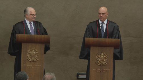 Cerimônia de posse de Alexandre de Moraes como presidente do TSE
