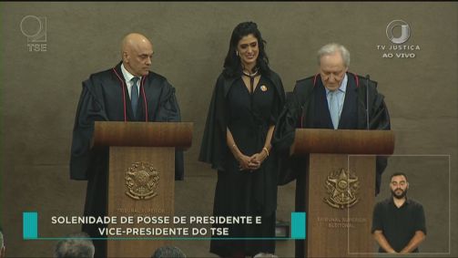 Cerimônia de posse de Alexandre de Moraes como presidente do TSE