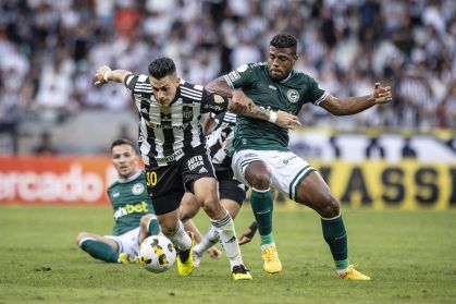 Lance durante a partida entre Atlético-MG e Goiás, valida pelo Campeonato Brasileiro