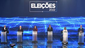 Candidatos à Presidência participam do 1º debate eleitoral