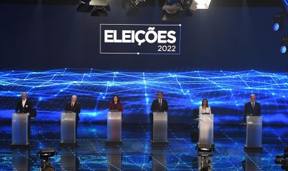 Candidatos à Presidência participam do 1º debate eleitoral