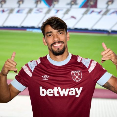 Lucas Paquetá, meio-campista da seleção brasileira, foi anunciado pelo West Ham, da Inglaterra / Reprodução/Twitter @WestHam
