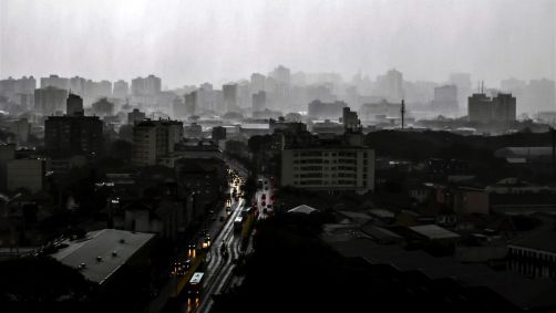 As nuvens carregadas se espalham sobre os três estados da Região Sul nesta quinta-feira (4)
