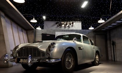 Veículo Aston Martin DB5 foi usado por Sean Connery nas gravações do filme "007 contra Goldfinger"