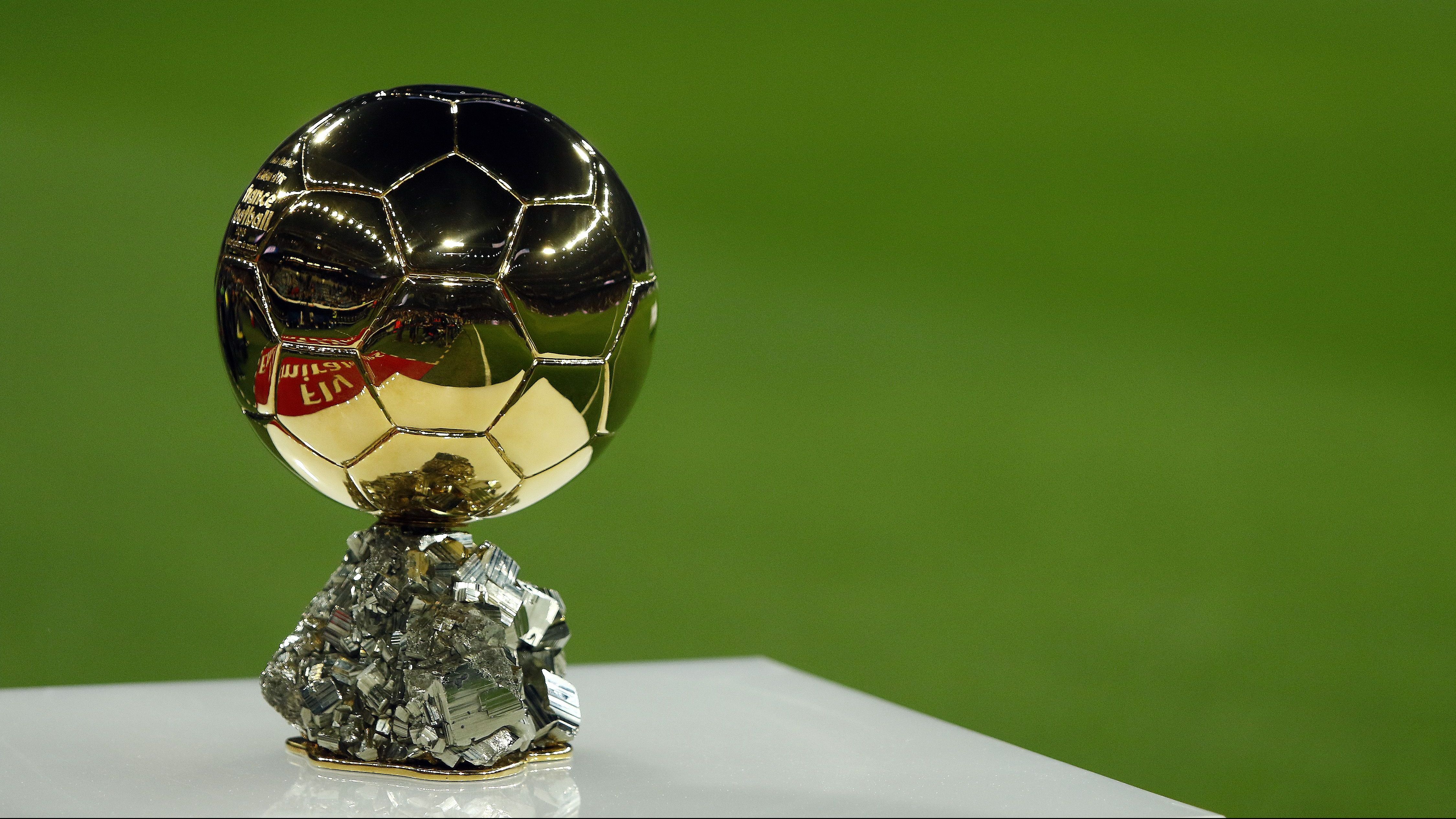 The Ballon D'or seen before the La Liga football match