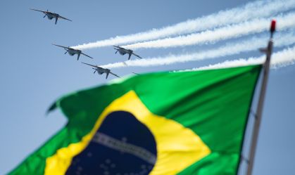 Exibição de aeronaves da Força Aérea Brasileira durante o 7 de Setembro de 2020 em Brasília