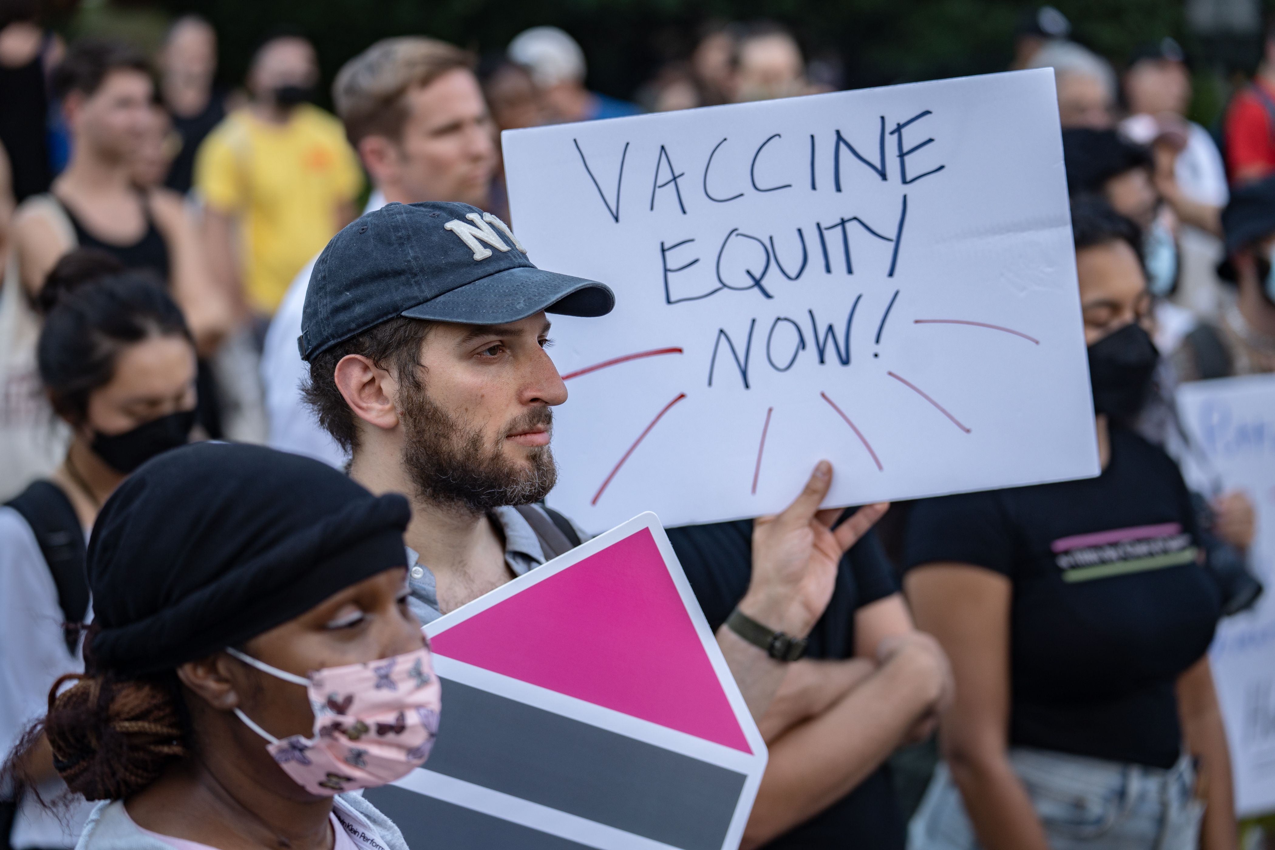 Demonstration Held In NYC Calling On More Government Action To Combat Spread Of Monkeypox