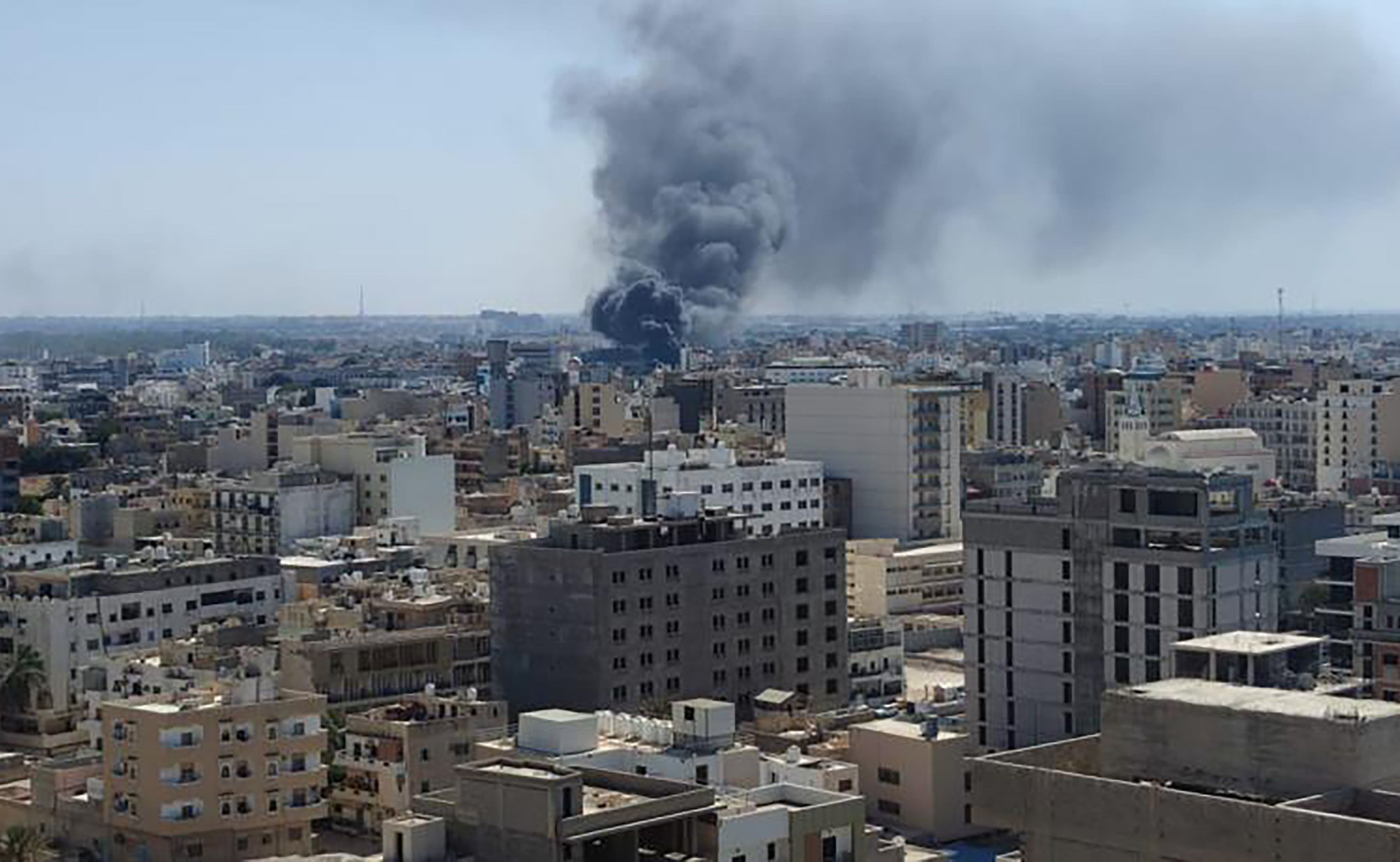 Clashes between rival militias in the Libya