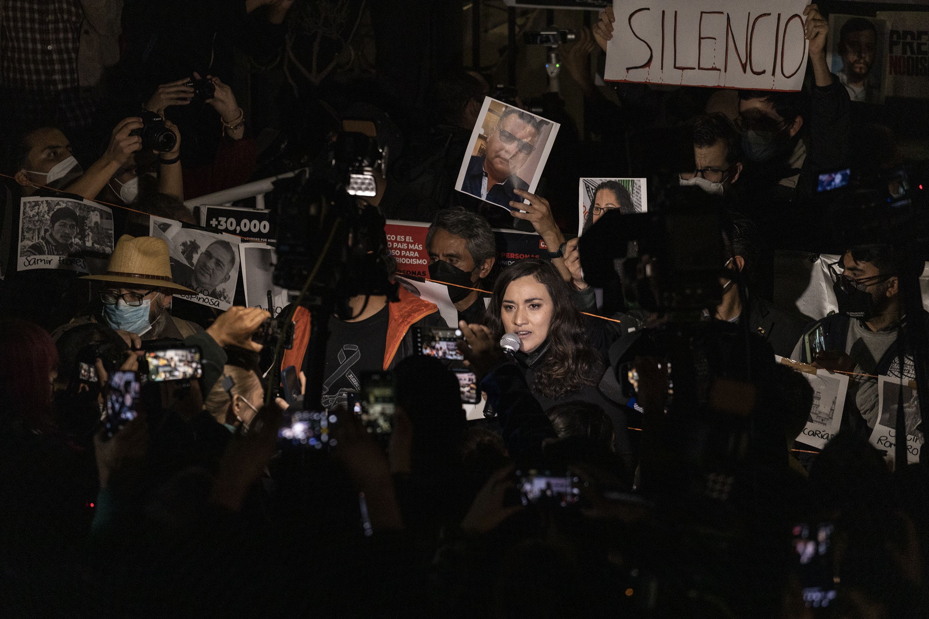 'Periodismo En Riesgo' National Movilization Claims Justice For Murdered Journalists