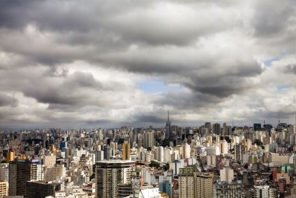 Nuvens sobre o céu de São Paulo