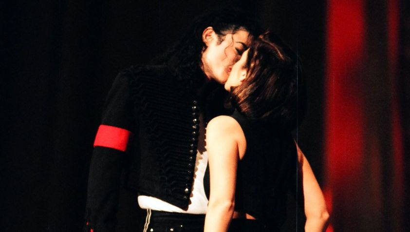 Michael Jackson e Lisa Marie Presley no VMA 1994 / Getty Images