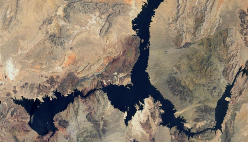 Lago Mead em julho de 2000