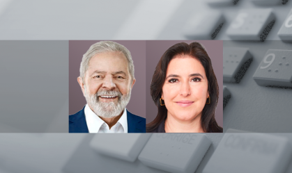 Luiz Inácio Lula da Silva (PT) e Simone Tebet (MDB), candidatos à Presidência