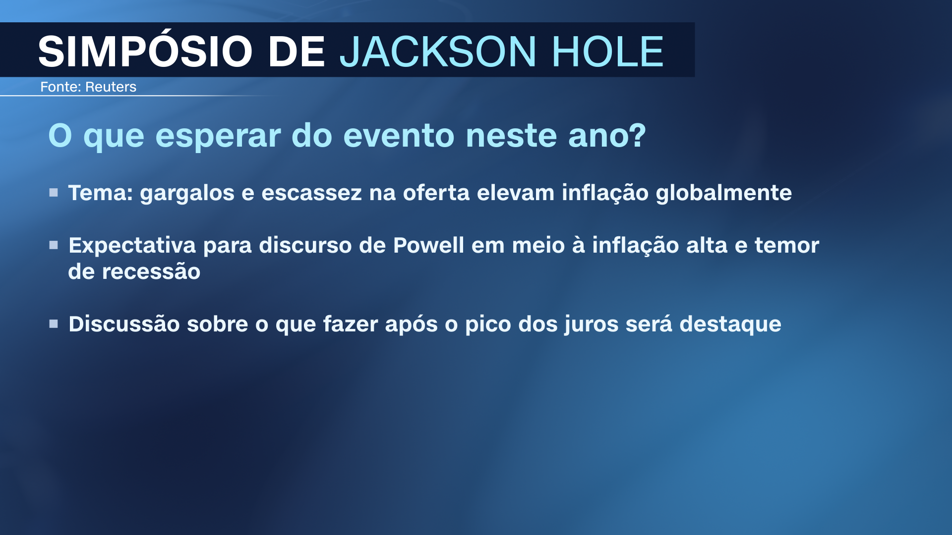 O que esperar do Jackson Hole / CNN