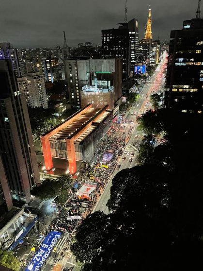 Manifestação democracia Paulista