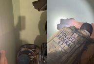 Esconderijo com fundo falso seria usado por criminosos para sequestro de autoridades