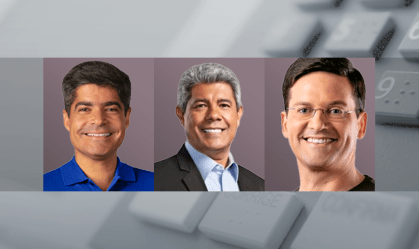 Pesquisa Datafolha governo da Bahia: ACM Neto tem 54%; Jerônimo, 16%; Roma, 8%