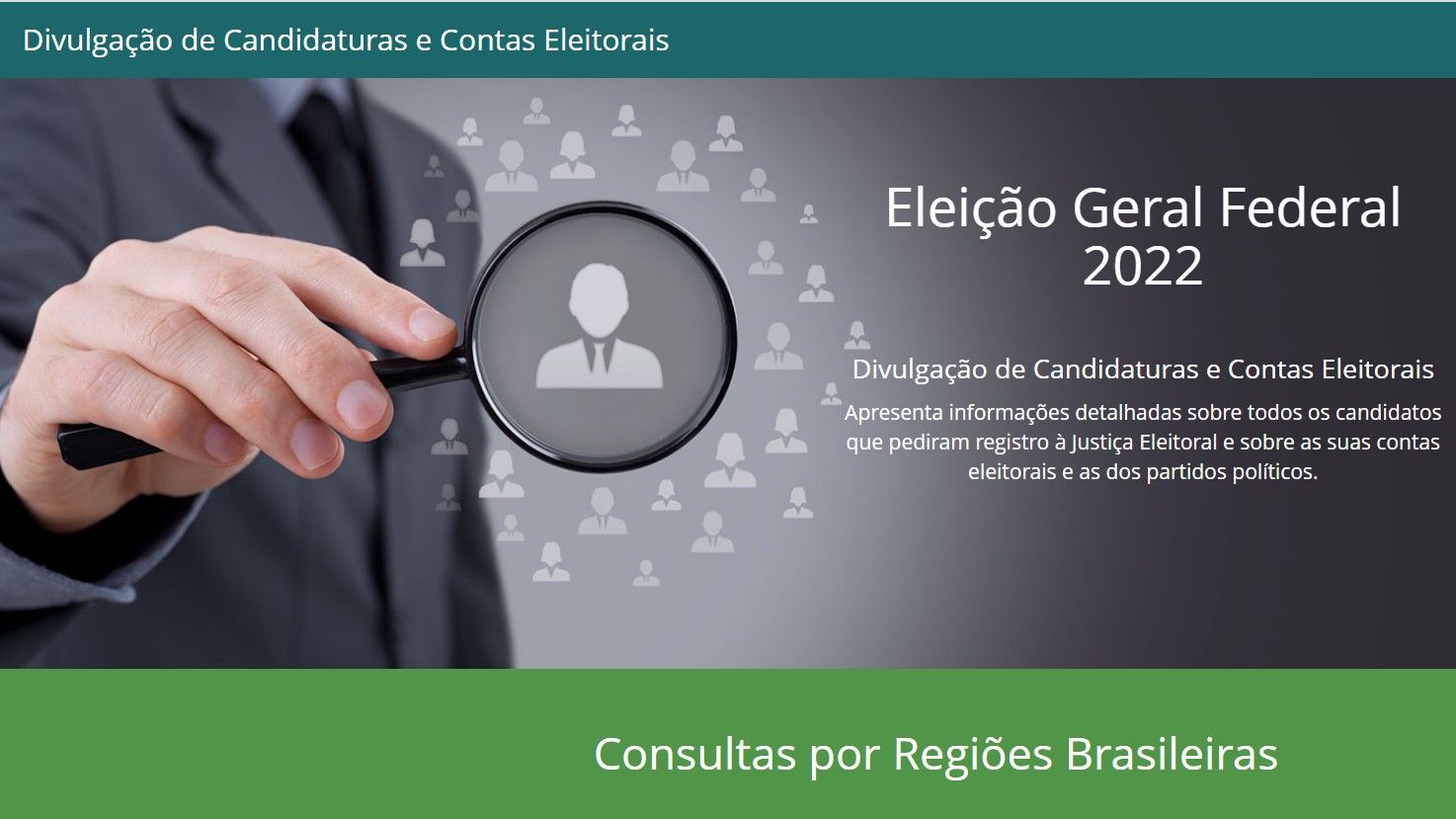 DivulgaCandContas, plataforma de Divulgação de Candidaturas e Contas Eleitorais, do TSE