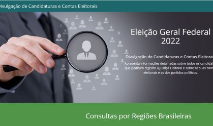 DivulgaCandContas, plataforma de Divulgação de Candidaturas e Contas Eleitorais, do TSE