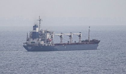 O Razoni parte do porto de Odessa, na Ucrânia, em 1º de agosto