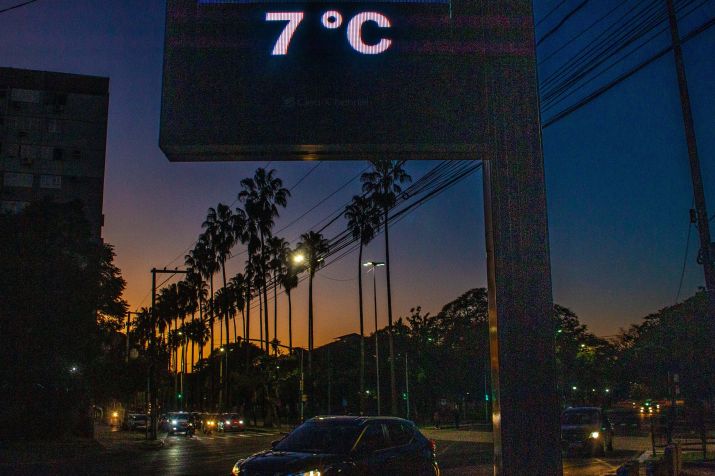 Manhã de frio intenso em Porto Alegre / Evandro Leal/Enquadrar/Estadão Conteúdo