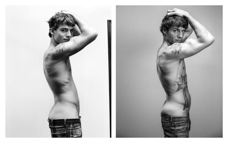 Inglish se reconectou com antigos temas, como o modelo Jacob Buchholz (foto) para recriar retratos. / Doug Inglish