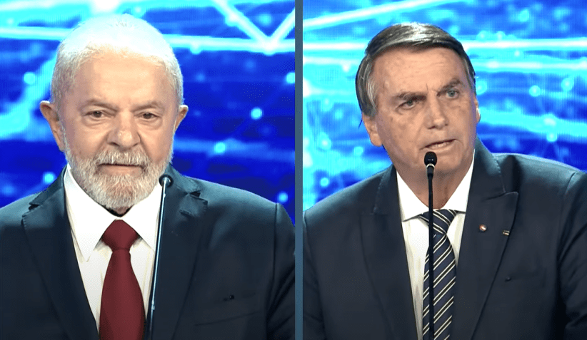 Lula e Bolsonaro participam de debate da Band / Reprodução/Band