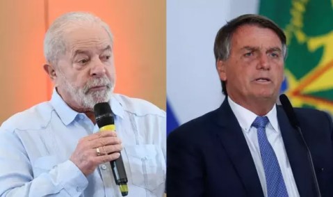 Os candidatos Luiz Inácio Lula da Silva (PT) e Jair Bolsonaro (PL)